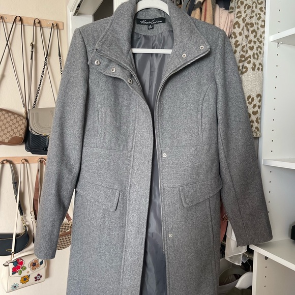 Gray Kenneth Cole Coat - Picture 2 of 4